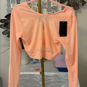 Under Armour Project Rock Peach Mesh  Long Sleeve Women's Top